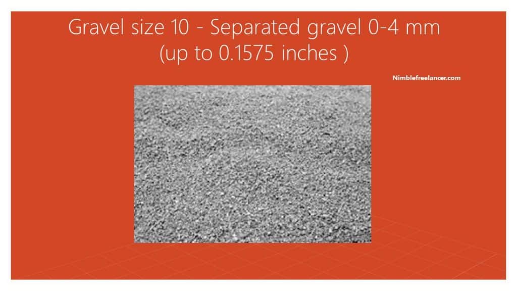 10 size gravel
