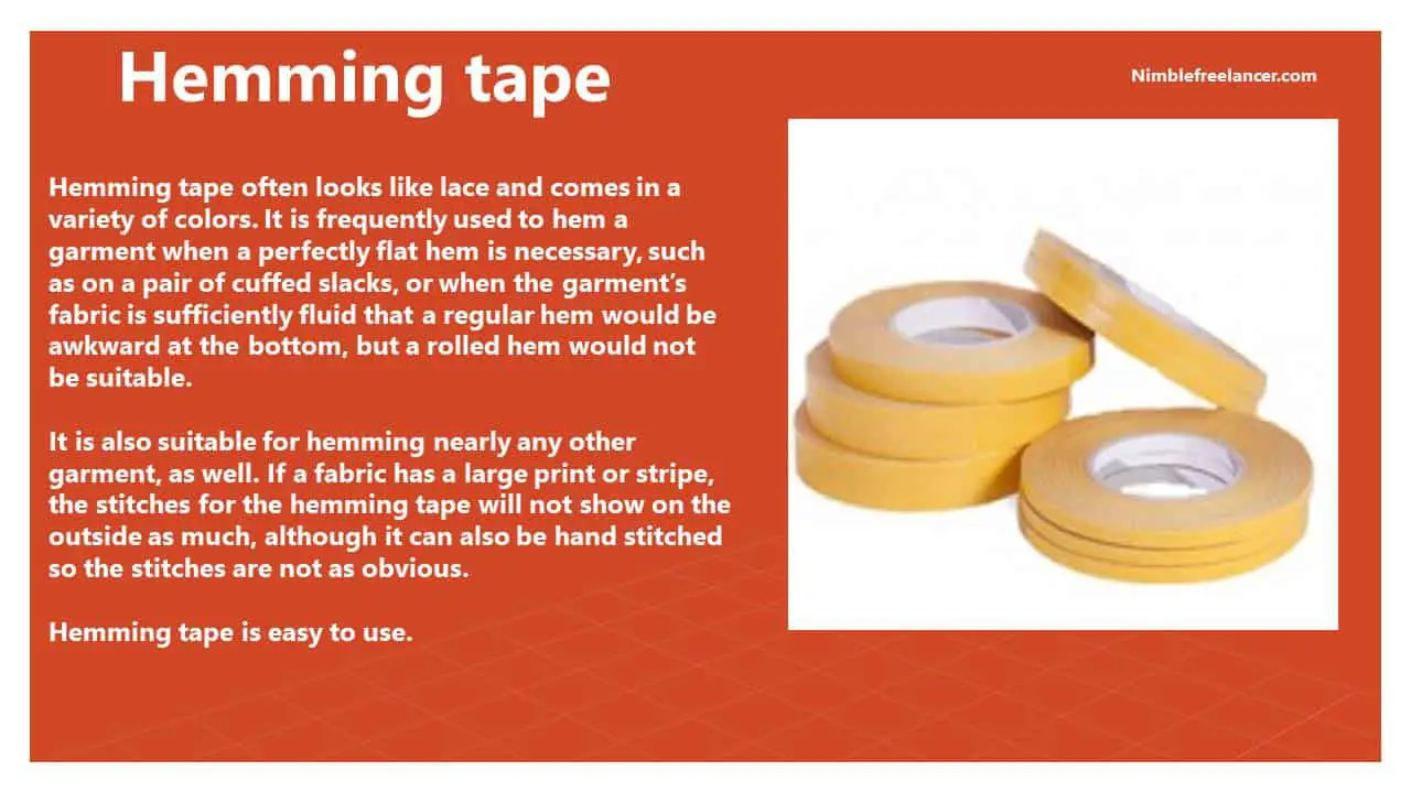 Hemming tape 