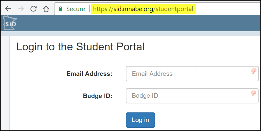 student portal example