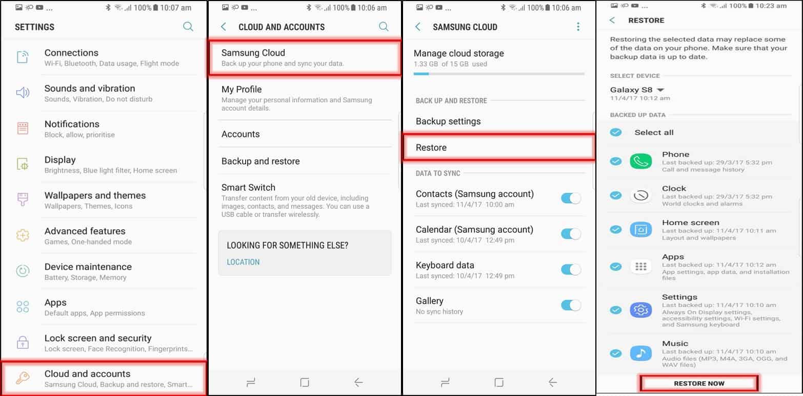 how to retreive text messages from Samsung using backup