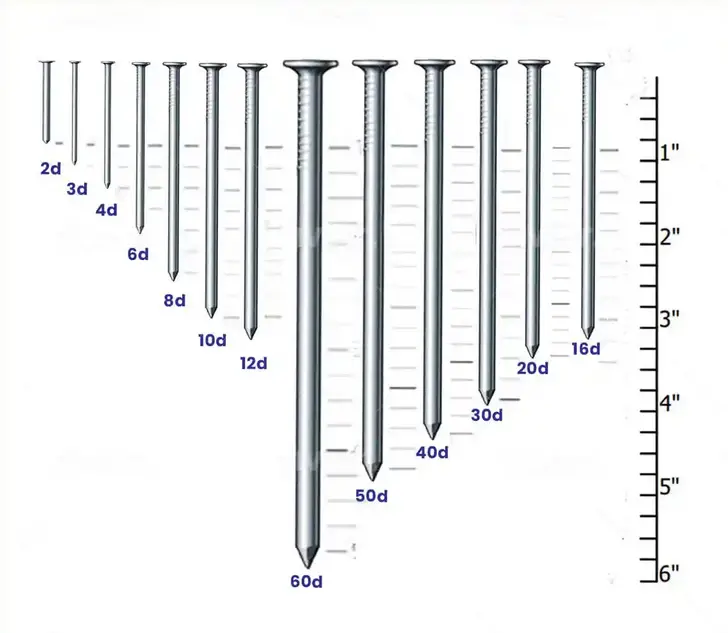 nail size chart