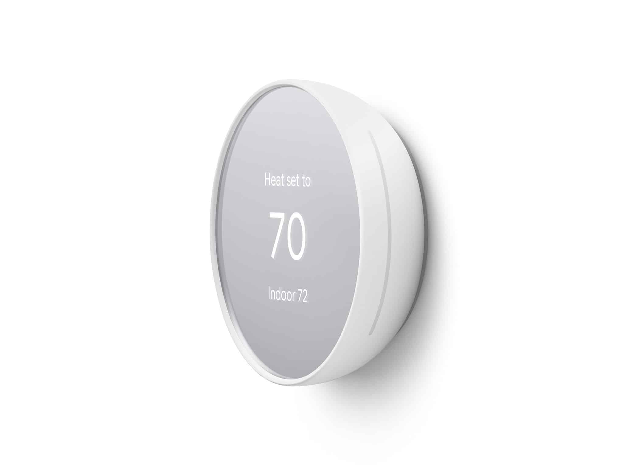 nest thermostat in the room