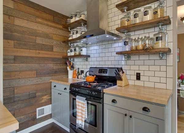 shiplap style kitchen
