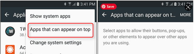 How to turn off screen overlay on Samsung step 3