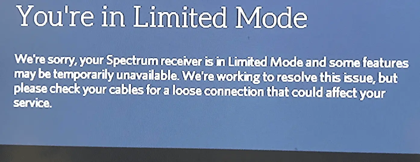 What Does Limited Mode Mean on Spectrum? Fix Limited Mode on Spectrum