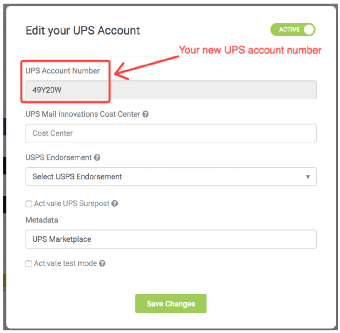 how to find UPS account number in ups website