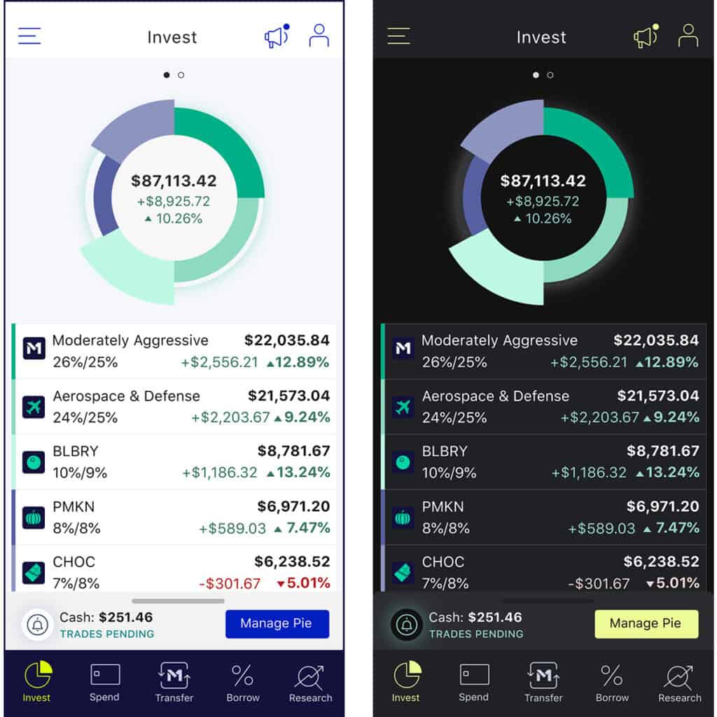 M1 Finance app screenshot 2 
