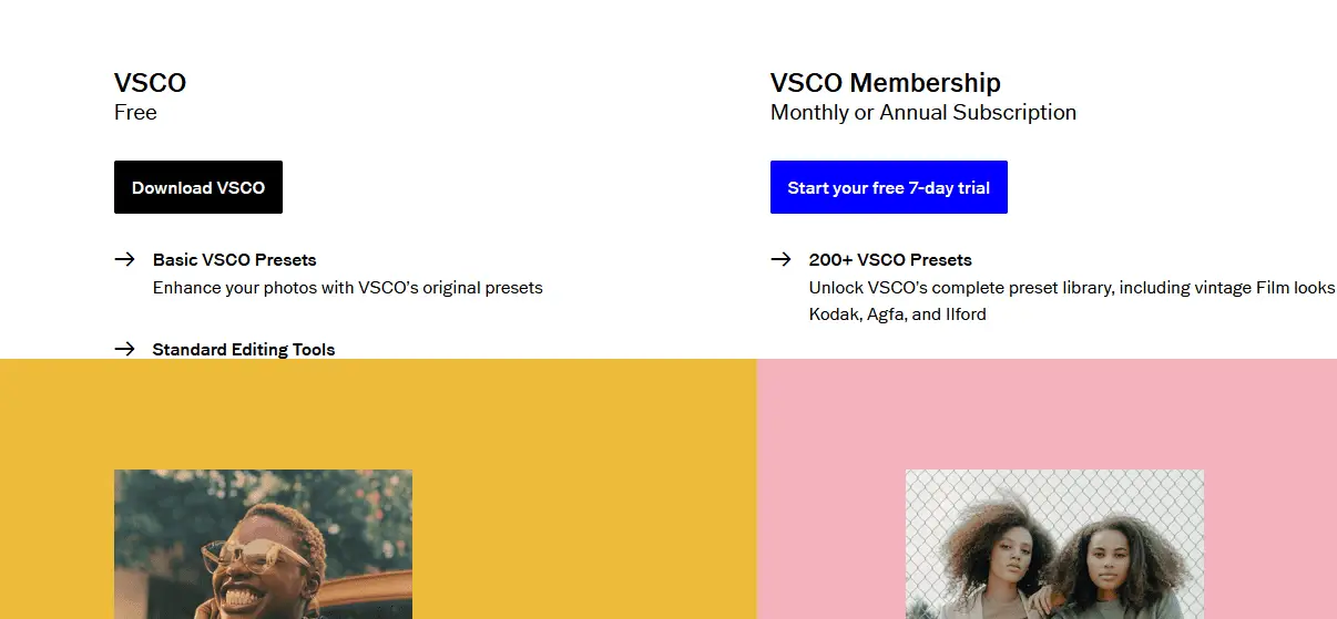VSCO platform
