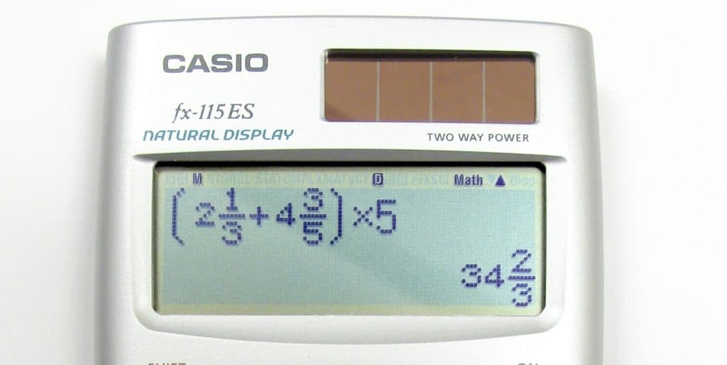 casio solar calculator