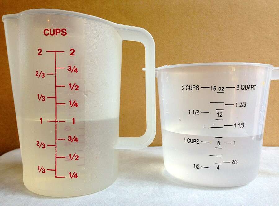 measure 2/3 cups in luqid