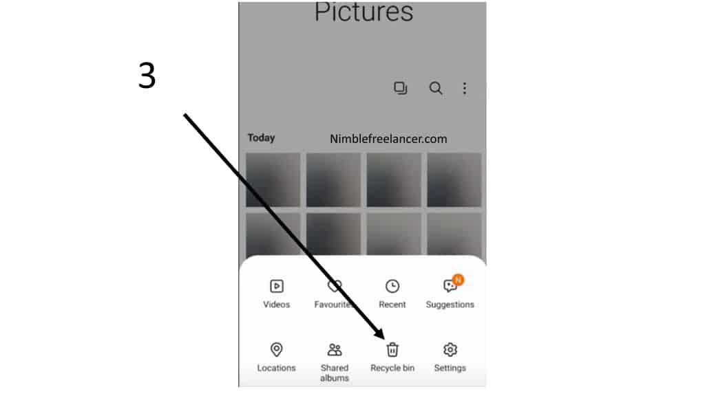 step 3 - How to Empty Trash on Samsung Phone - Recycle Bin