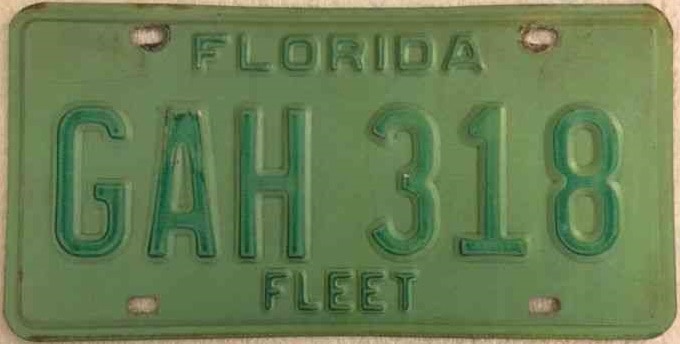 Florida fleet plate