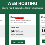 web hosting price greengeeks