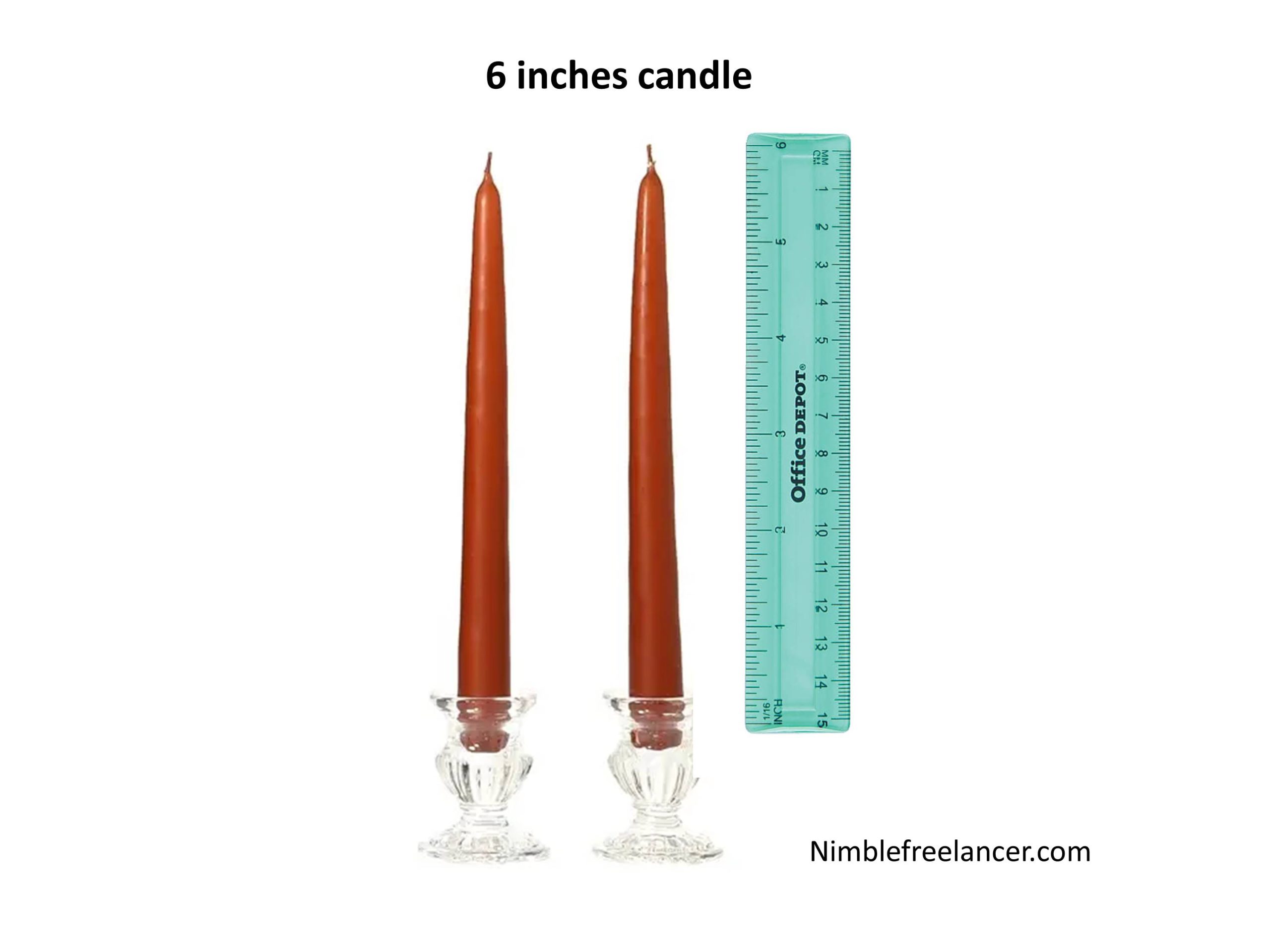 6 inches candle