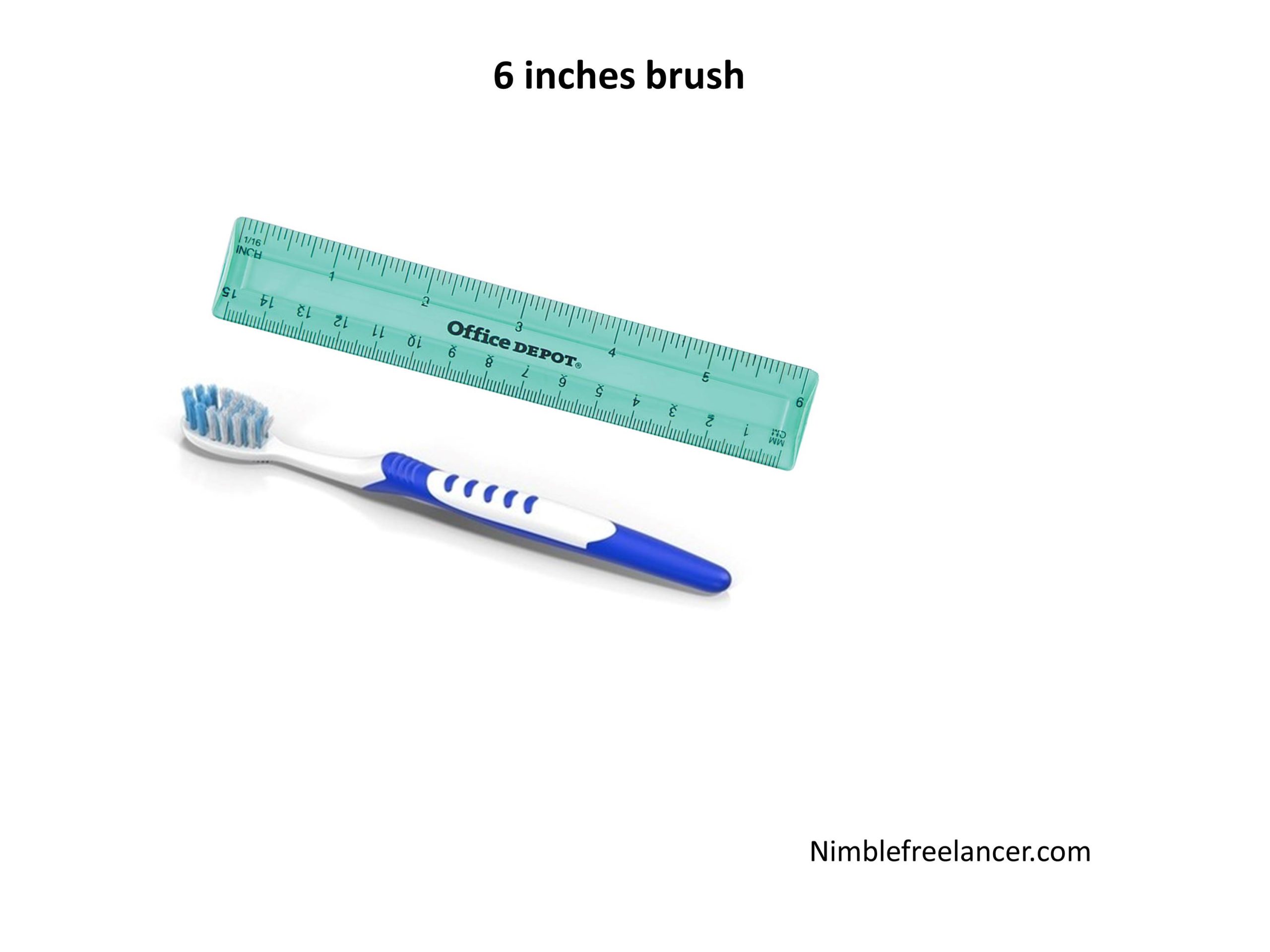 6 inches toothbrush