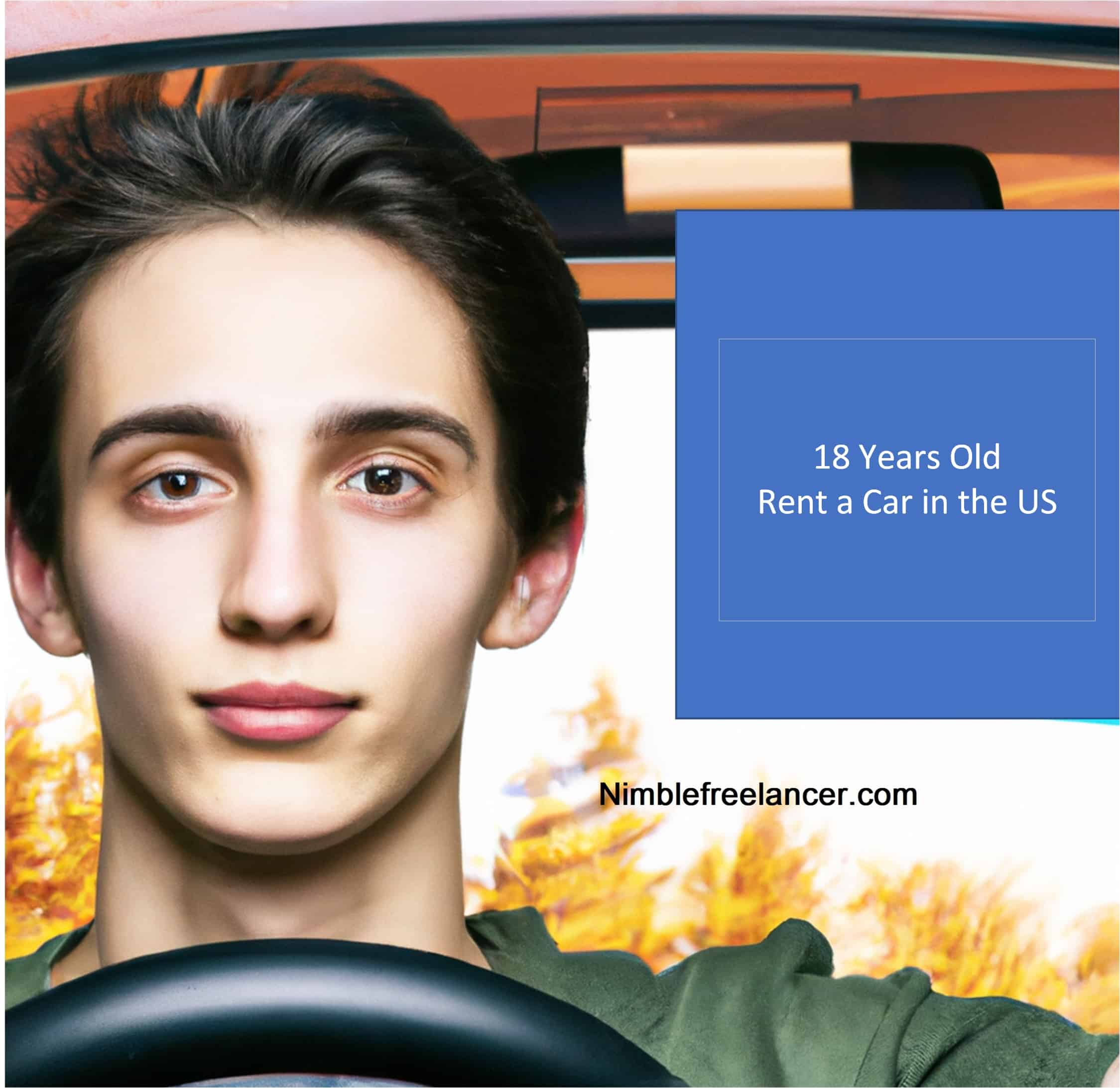 rent a car in the us as 18 years old adult