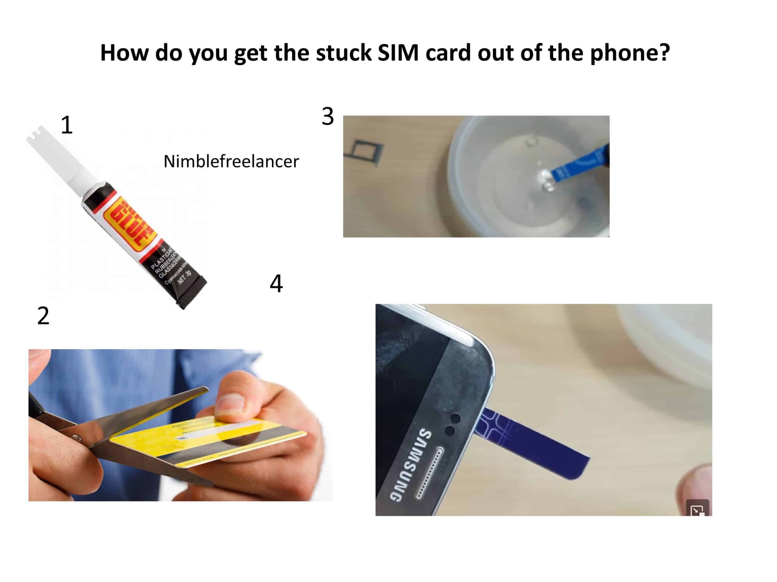SIM Card Stuck in iPhone Without Tray!